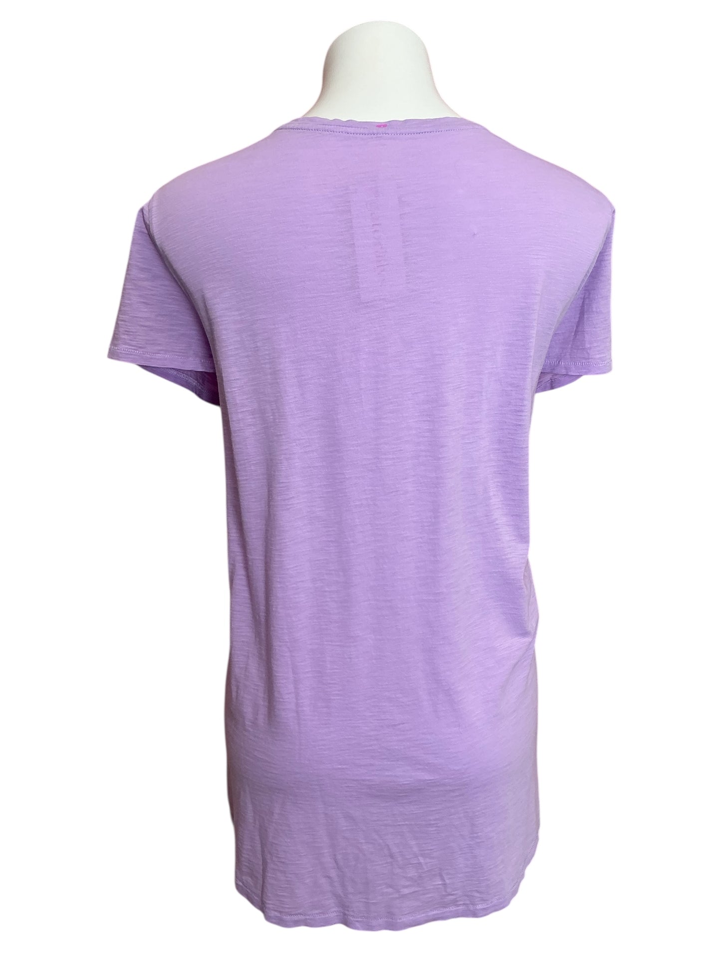 Lilly Pulitzer Etta V-Neck Top Lilac Verbena - Size XXL