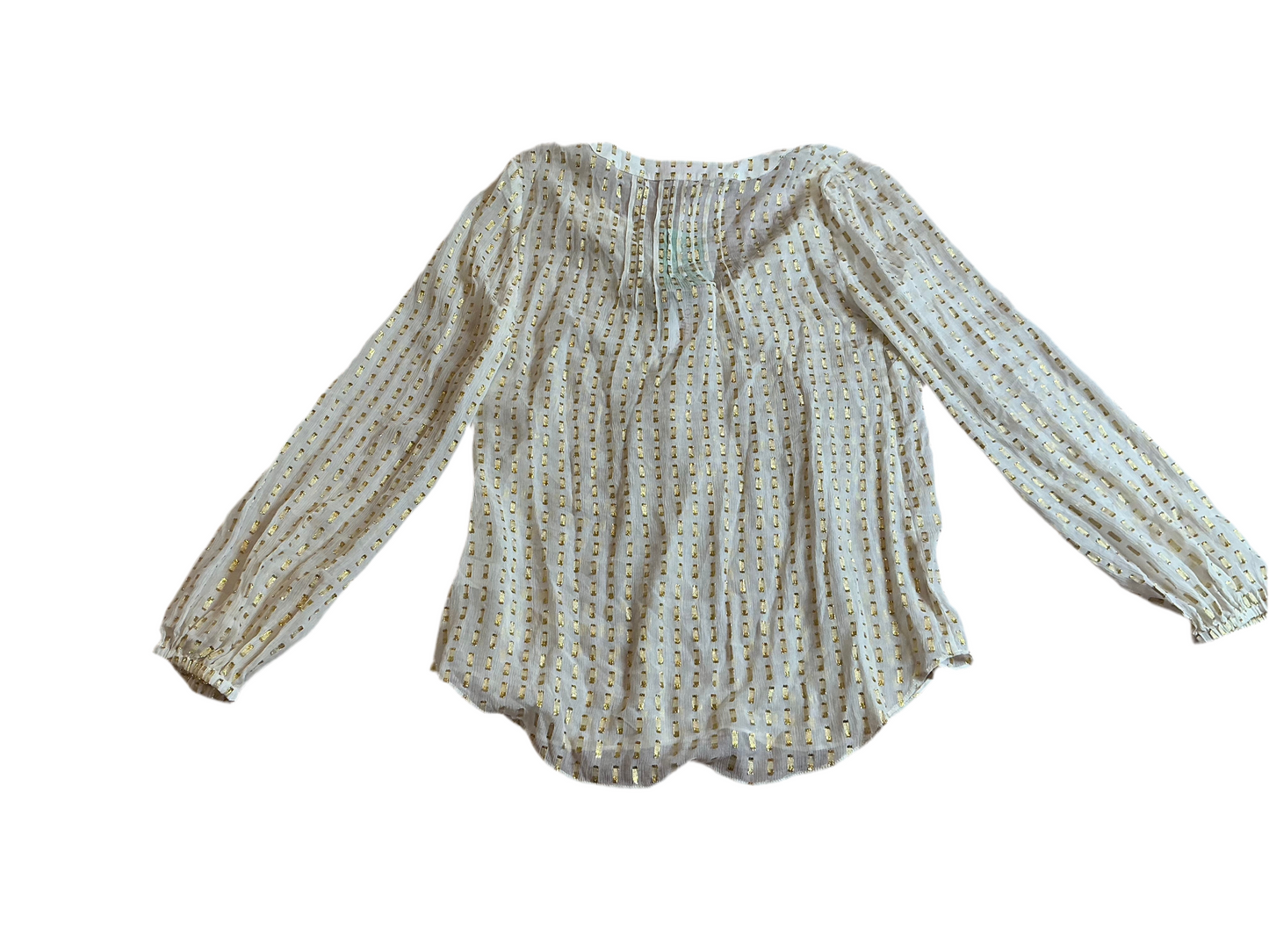 Lilly Pulitzer NWT Colby top crinkle clip silk jacquar - Size S