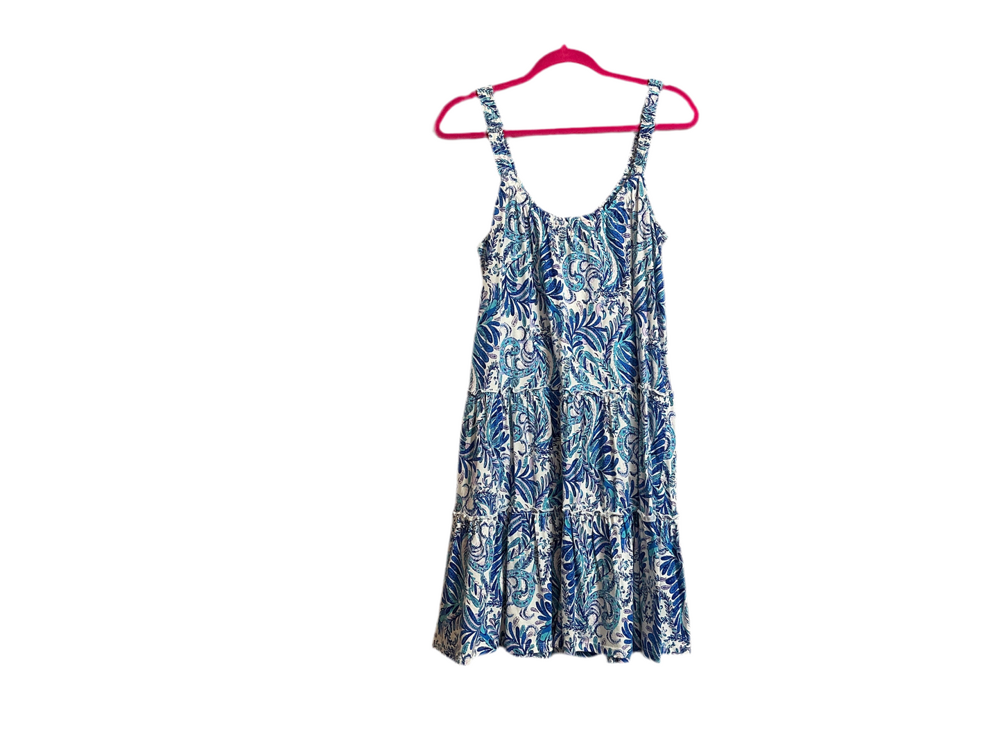 Lilly Pulitzer Loro Dress Baha Blue Bird Is The Word - Size S