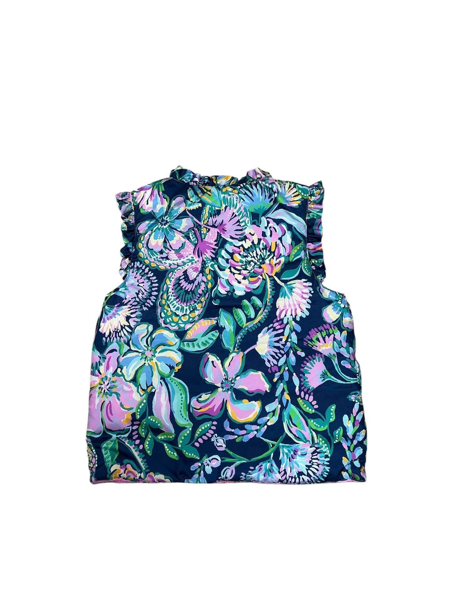 Lilly Pulitzer NWT Kids Amani Reversible Vest Lilac Rose - Size L