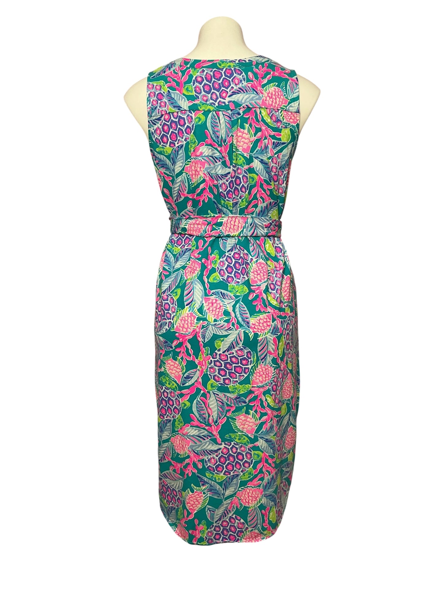 Lilly Pulitzer Naila Midi Dress, Maldives Green- Turtle Wave Size S