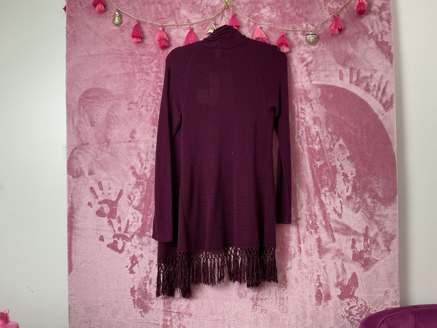 Lilly Pulitzer NWT Tatum Cardigan Cabernet Berry - Size S