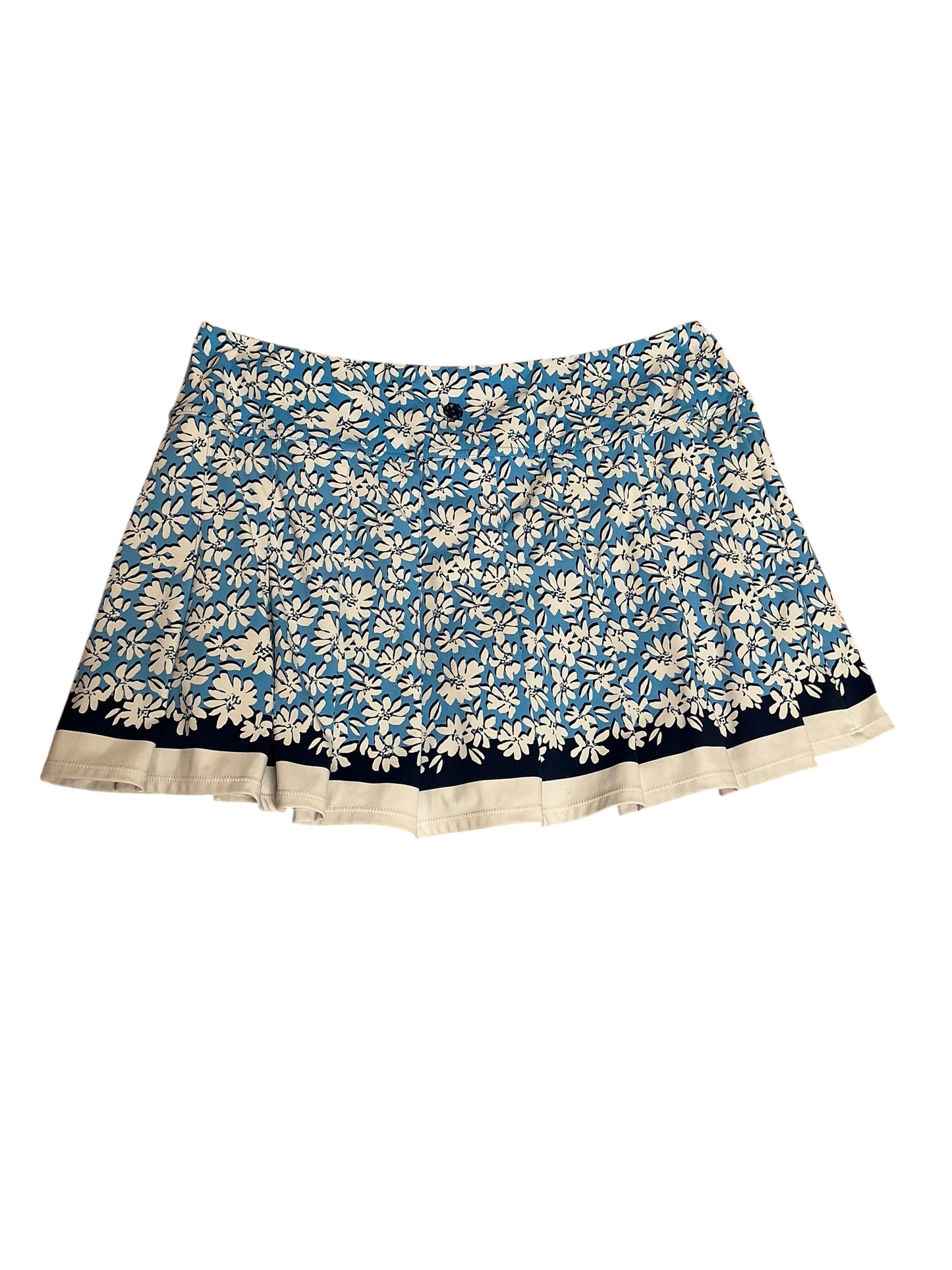 Lilly Pulitzer UPF 50+ Luxletic Annora Skort Lunar Blue Palm Beach Petals Engineered Luxletic - Size L