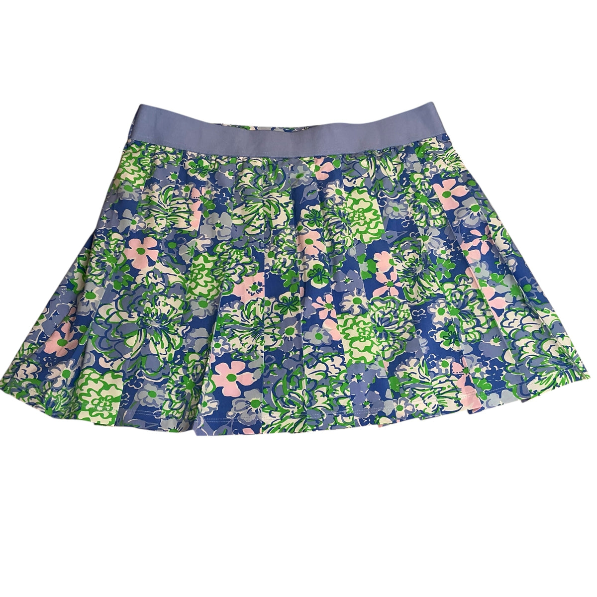 Lilly Pulitzer NWT Latitude High Rise Skort Sunwashed Blue Plumes In Bloom - Size 10