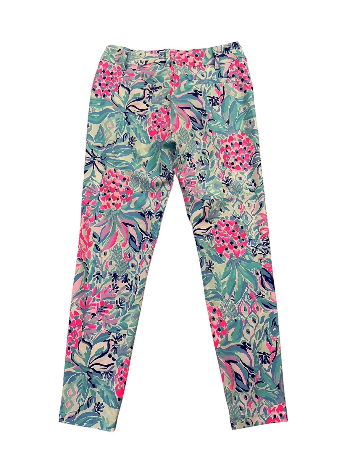 Lilly Pulitzer Cameron Pants Zanzibar Blue Party Princess - Size 4