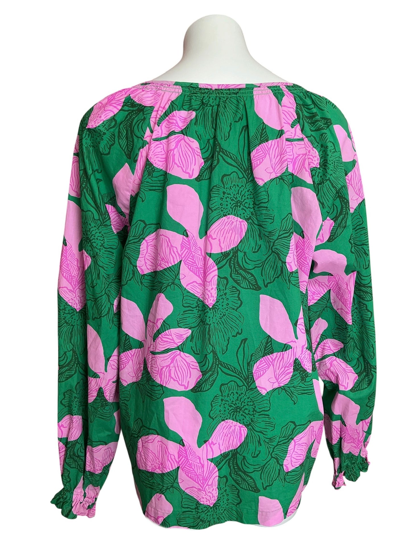 Lilly Pulitzer NWT Aldina Top Kitts Green Sunset Shadows - Size XL