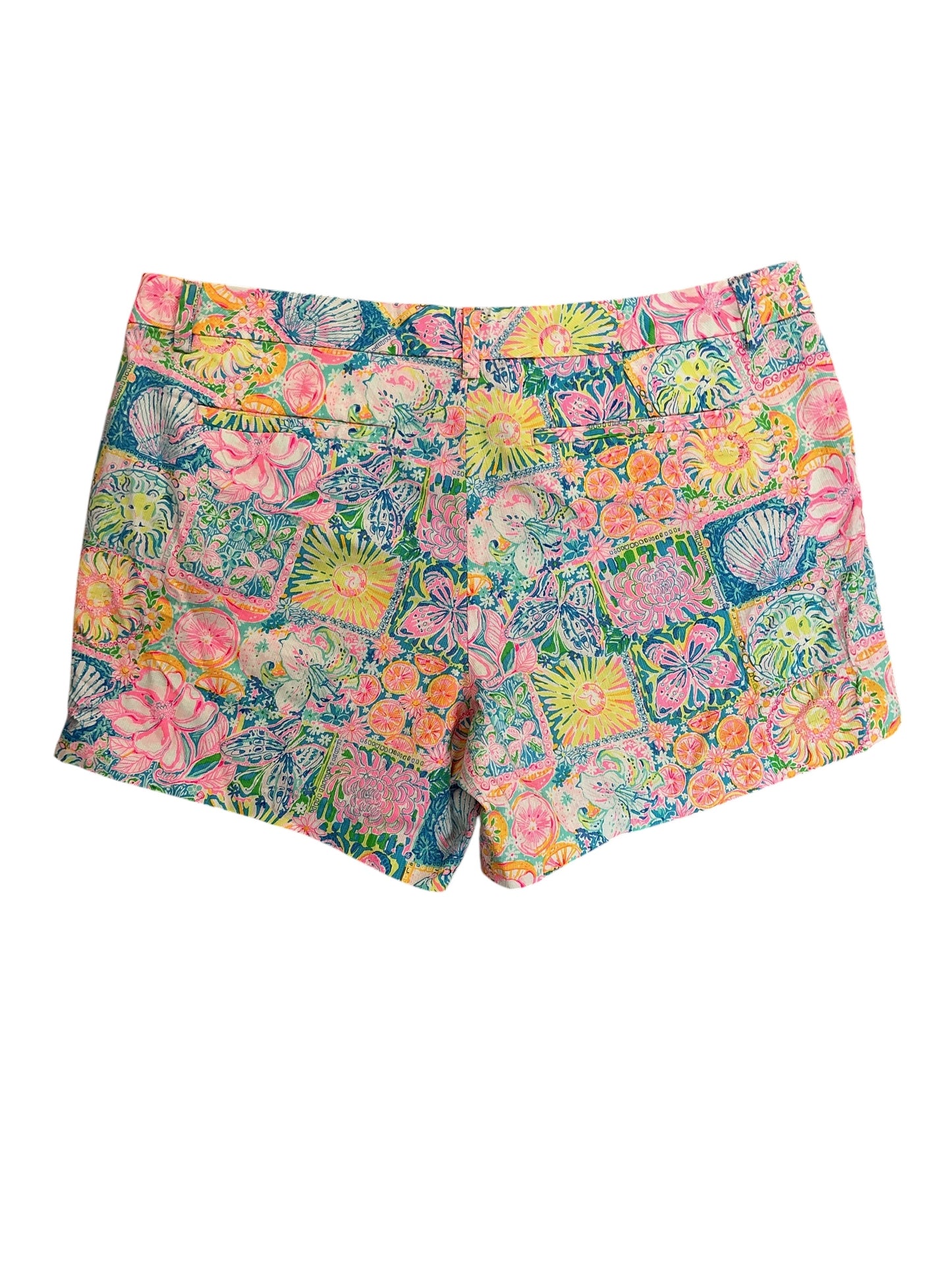 Lilly Pulitzer Callahan Stretch Shorts Patch My Drift - Size 12