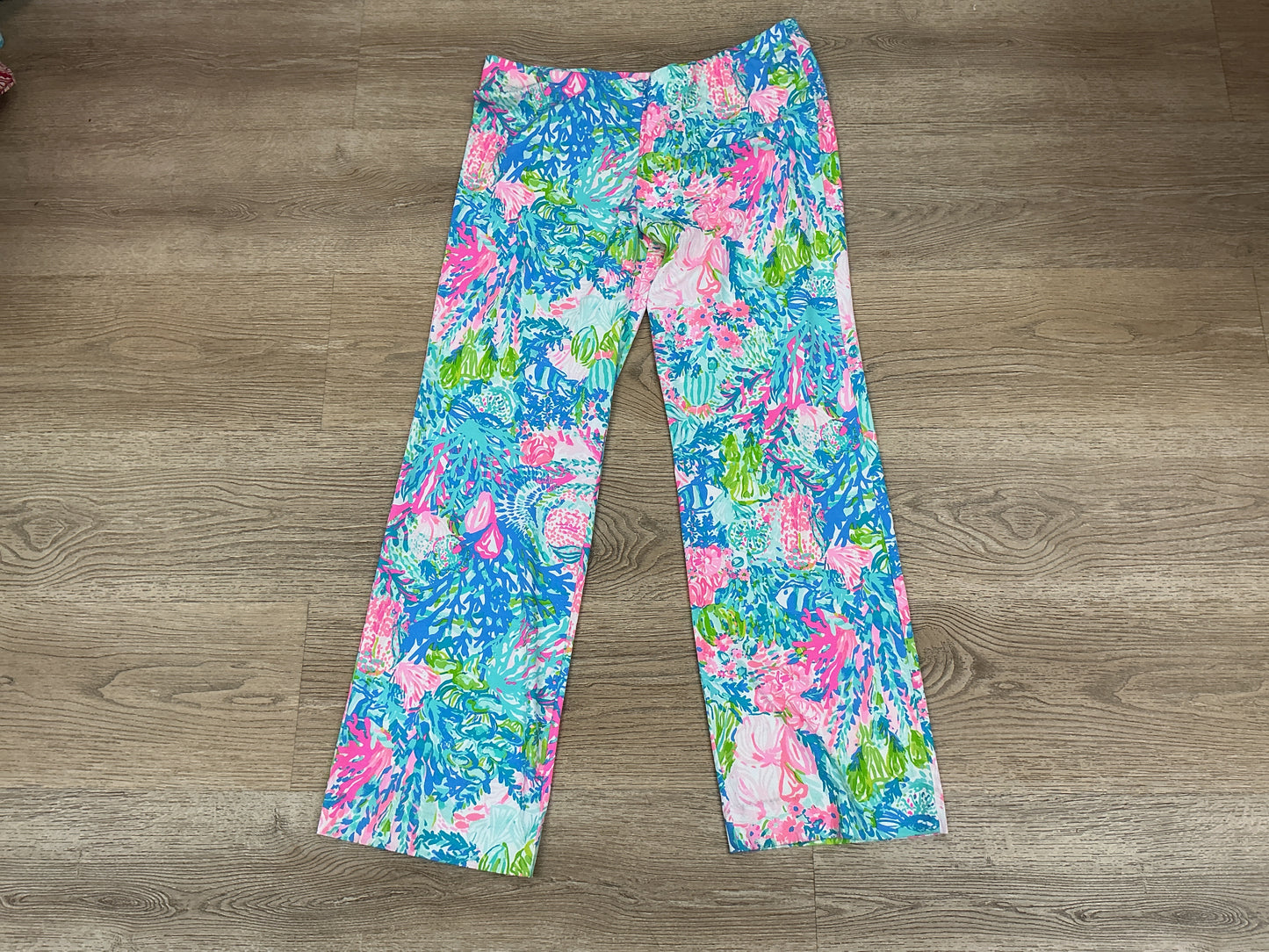 Lilly Pulitzer NWT Georgia May Palazzo Pants Fished My Wish - Size XL