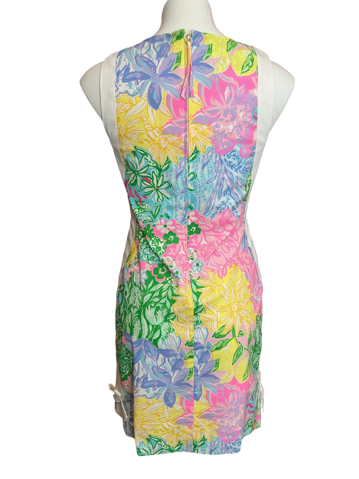 Lilly Pulitzer Beckler Stretch Shift Dress Bright Delight Patch - Size 0