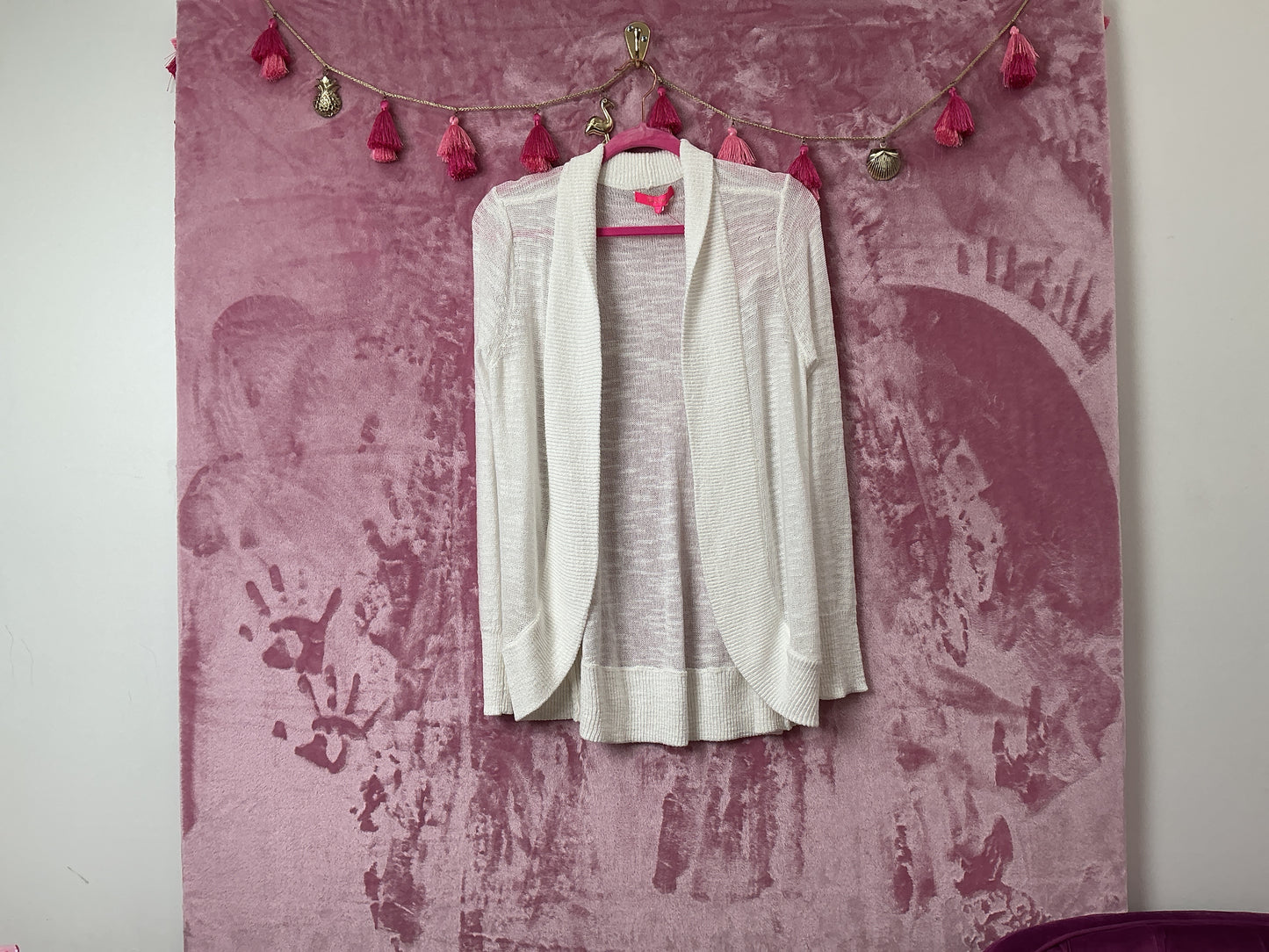 Lilly Pulitzer NWT Amalie Cardigan Resort White - Size L