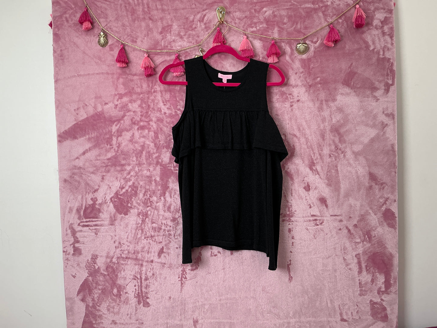 Lilly Pulitzer NWT Burke Sweater Onyx Metallic - Size S