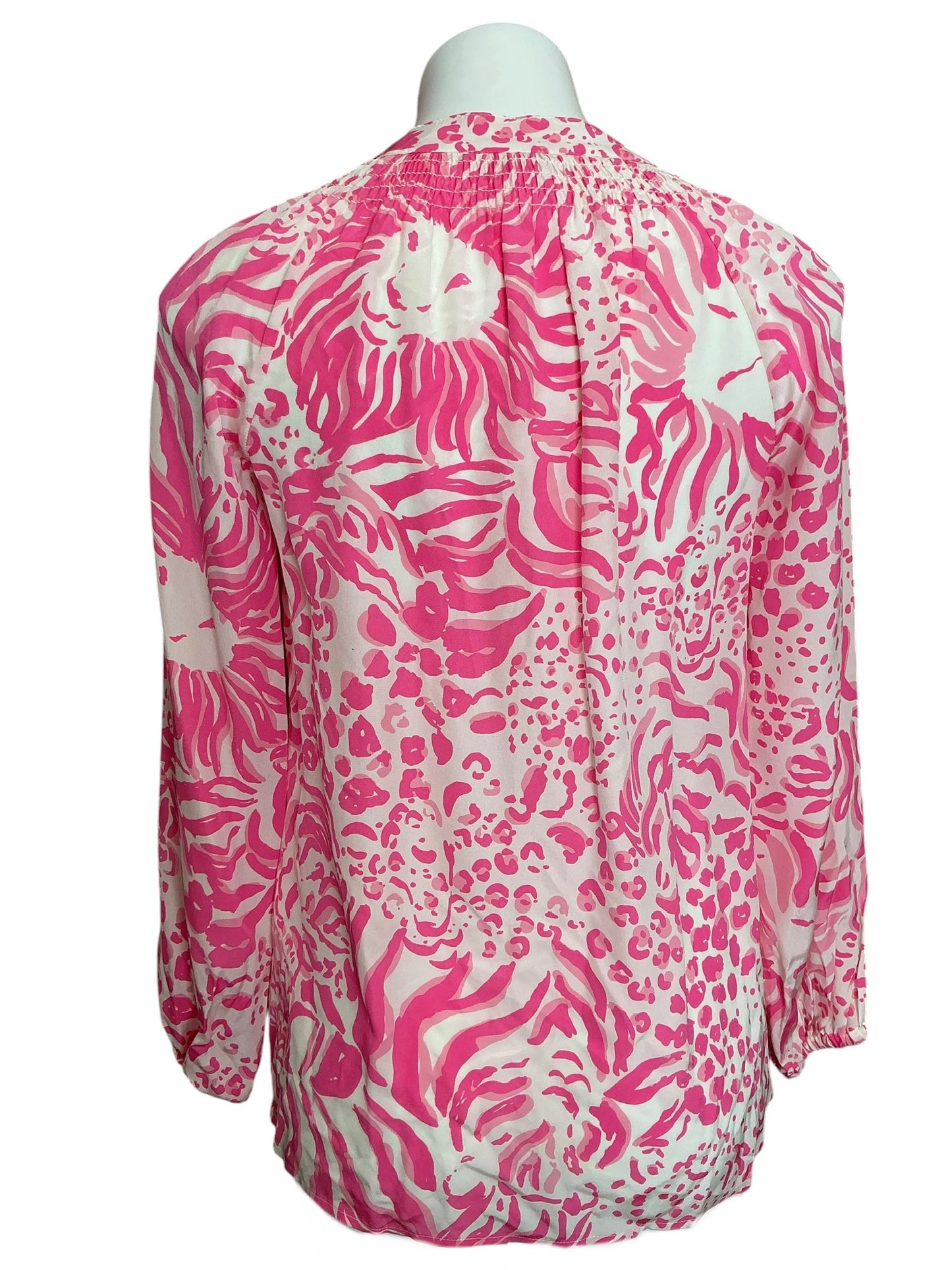 Lilly Pulitzer Elsa Top Pink Get Spotted - Size XS
