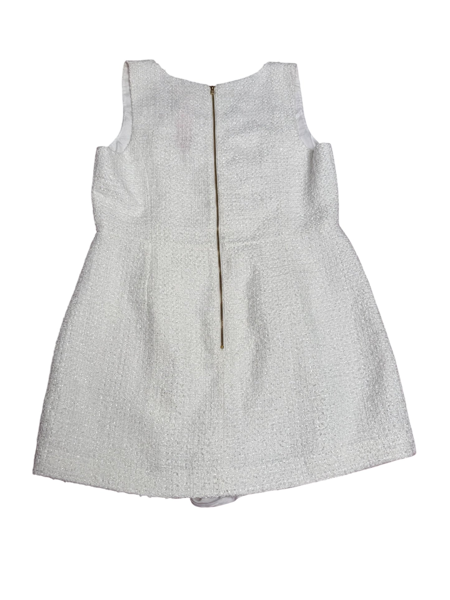 Lilly Pulitzer NWT Kalinara Skirted Romper, Resort White- Swirl Boucle Size 16