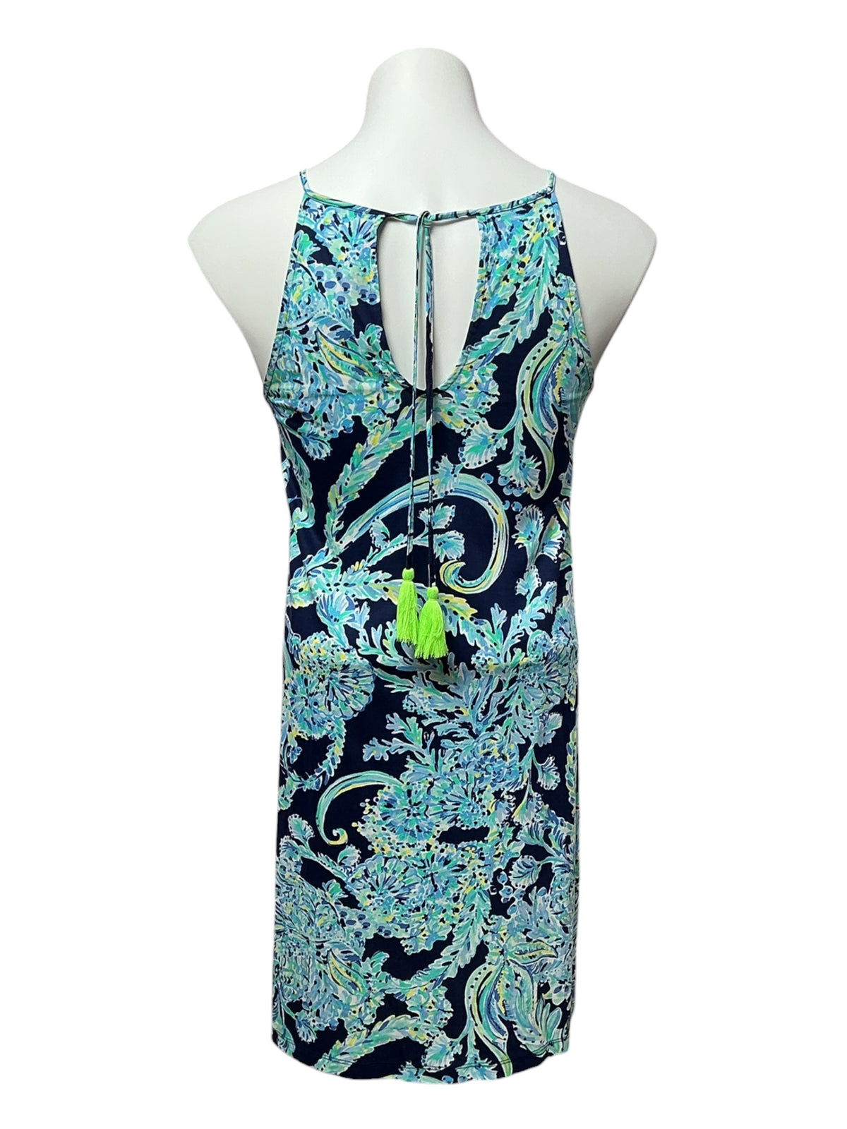 Lilly Pulitzer Margot Swing Dress High Tide Navy Scuba Doo - Size XXS