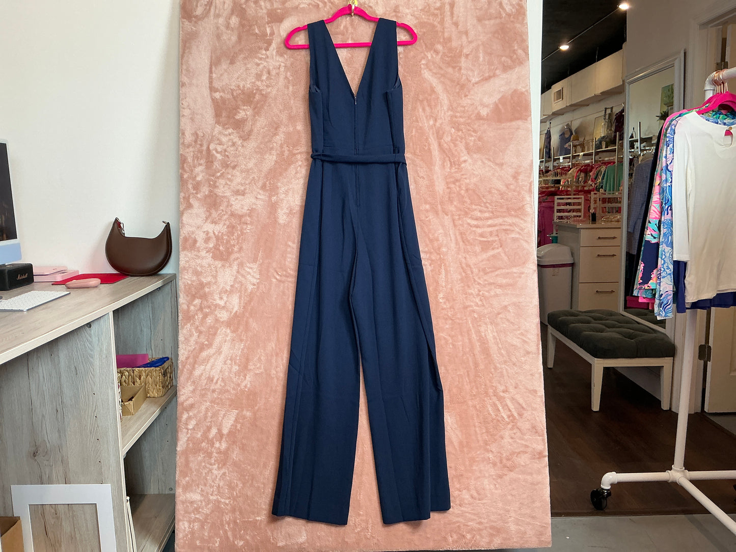 Lilly Pulitzer NWT Jannah Jumpsuit True Navy - Size 14