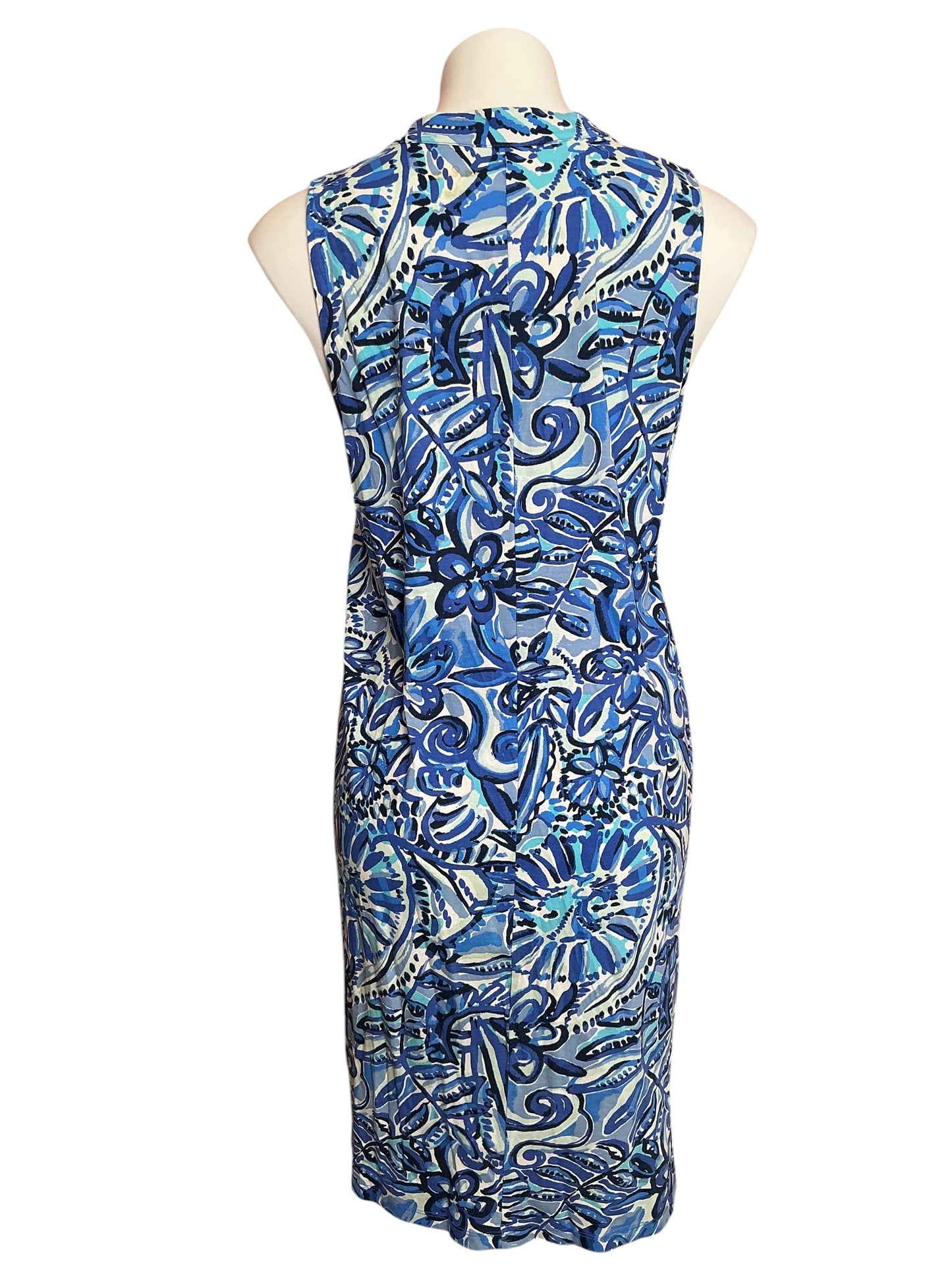 Lilly Pulitzer Emile Dress Iris Blue Zanzibar Zoo - Size L