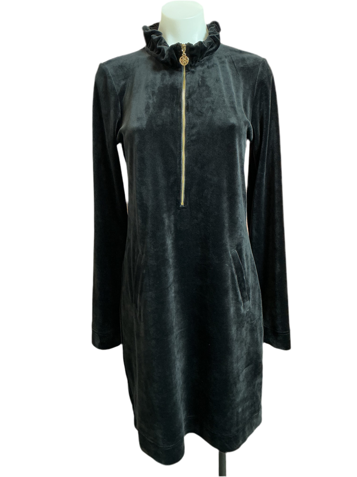 Lilly Pulitzer NWT Skipper Ruffle Dress Onyx - Size M