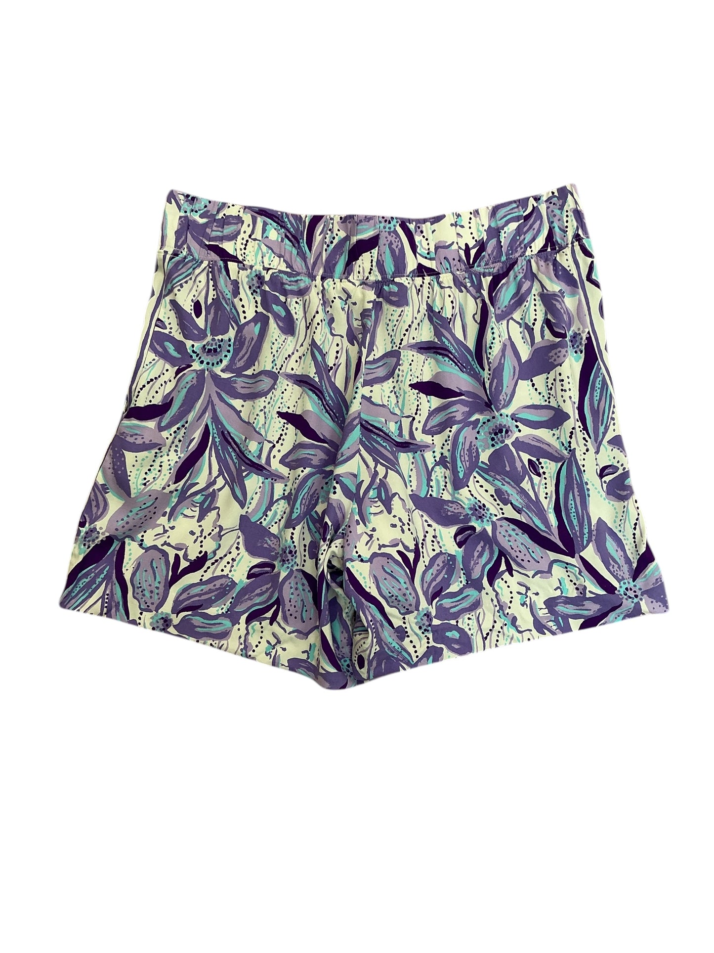Lilly Pulitzer NWT Bal Harbour Stretch Shorts Tropicalia Purple Elephant In The Bloom - Size S