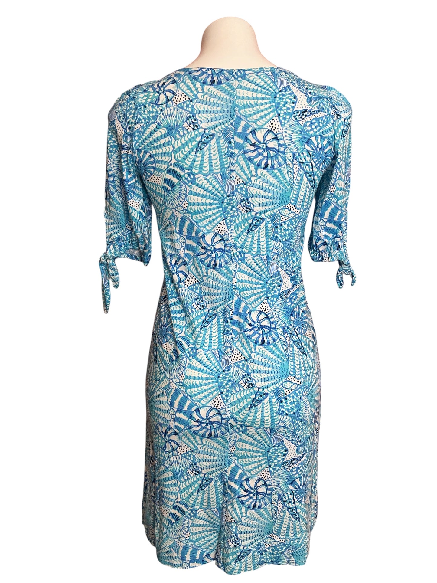 Lilly Pulitzer Easley T-Shirt Dress Amalfi Blue By The Seashore - Size XXS