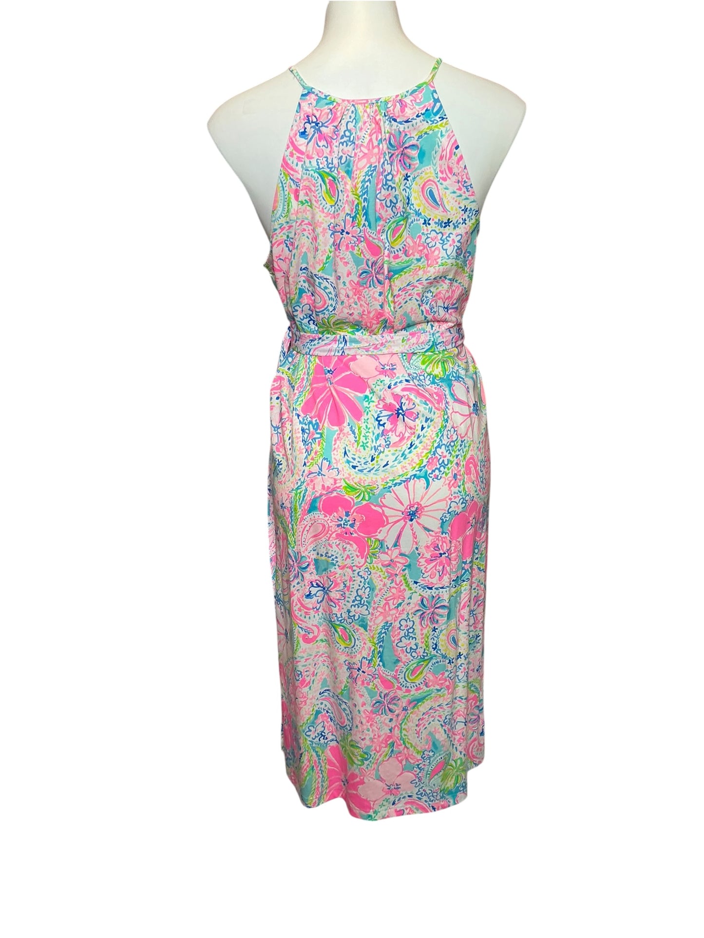 Lilly Pulitzer NWT Mabry Midi Dress Multi Flock Full Of Fun - Size M