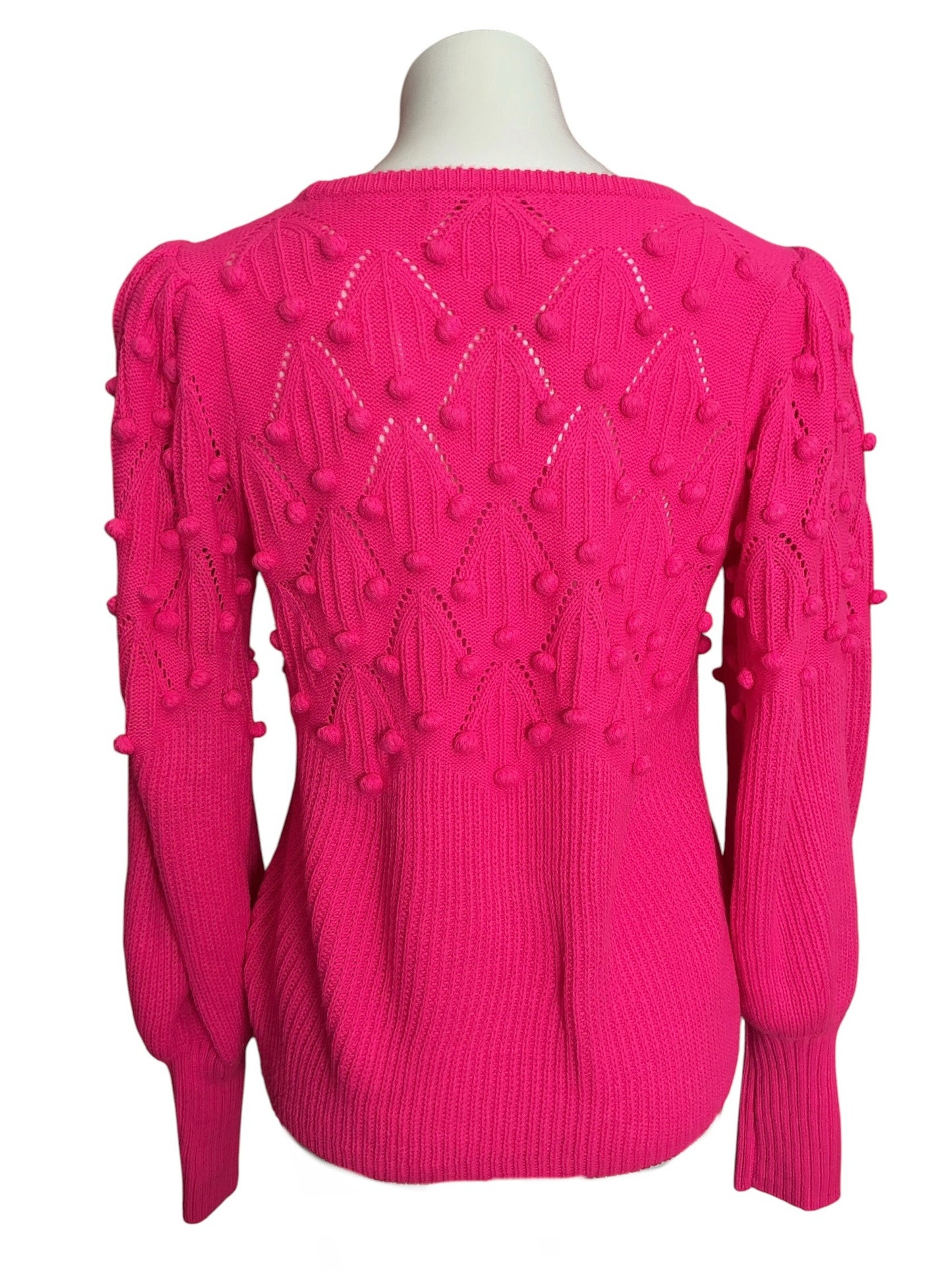 Lilly Pulitzer Kippa Pom Pom Sweater Pink Blossom - Size M
