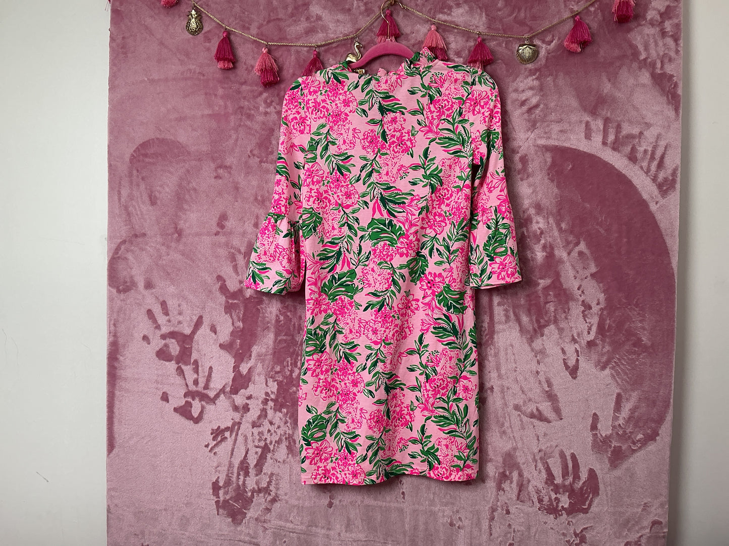 Lilly Pulitzer NWT Hayes Dress Conch Shell Pink Koala La La - Size XS