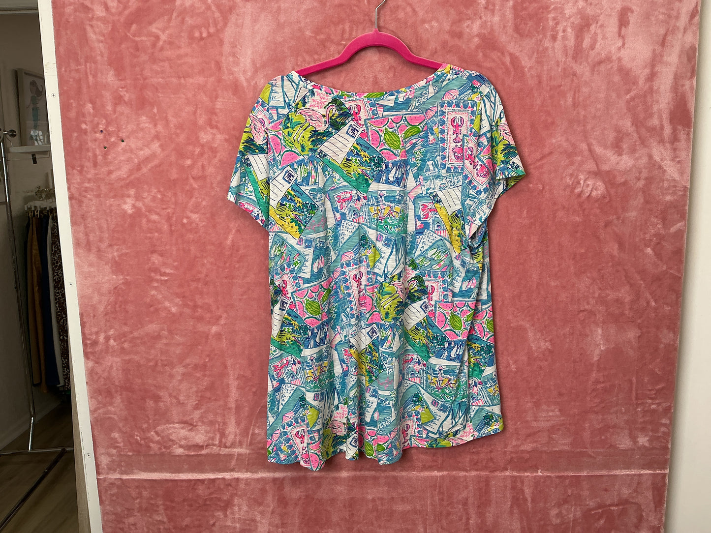 Lilly Pulitzer Short Sleeve Top - Size XL