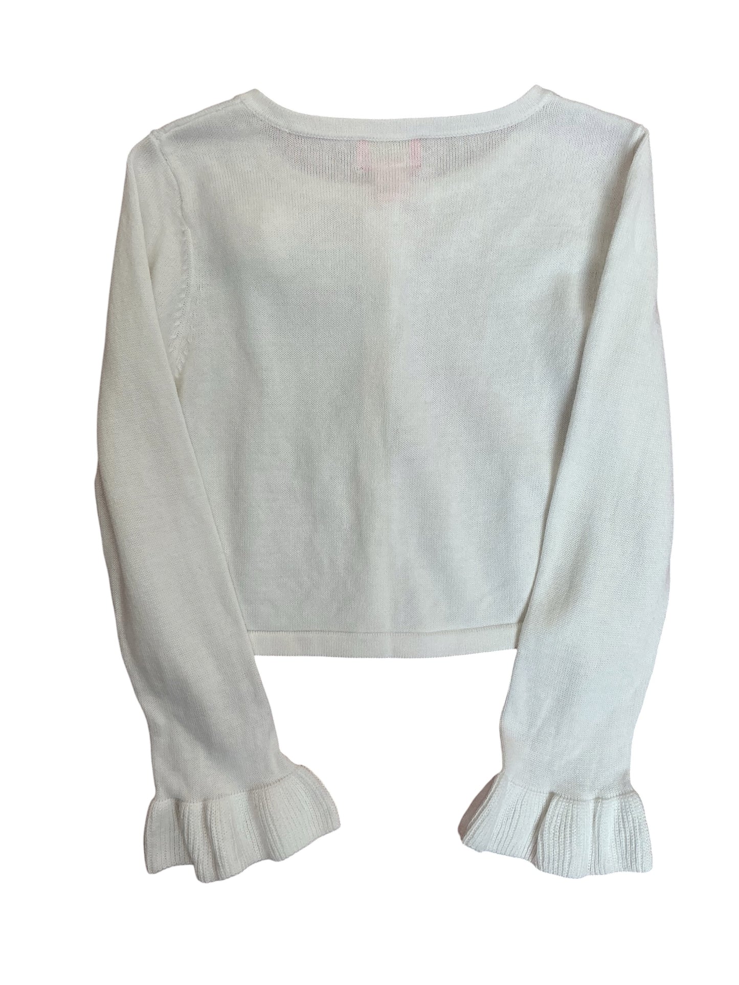 Lilly Pulitzer Kids Girls Lyanna Cardigan Resort White - Size M 6-7