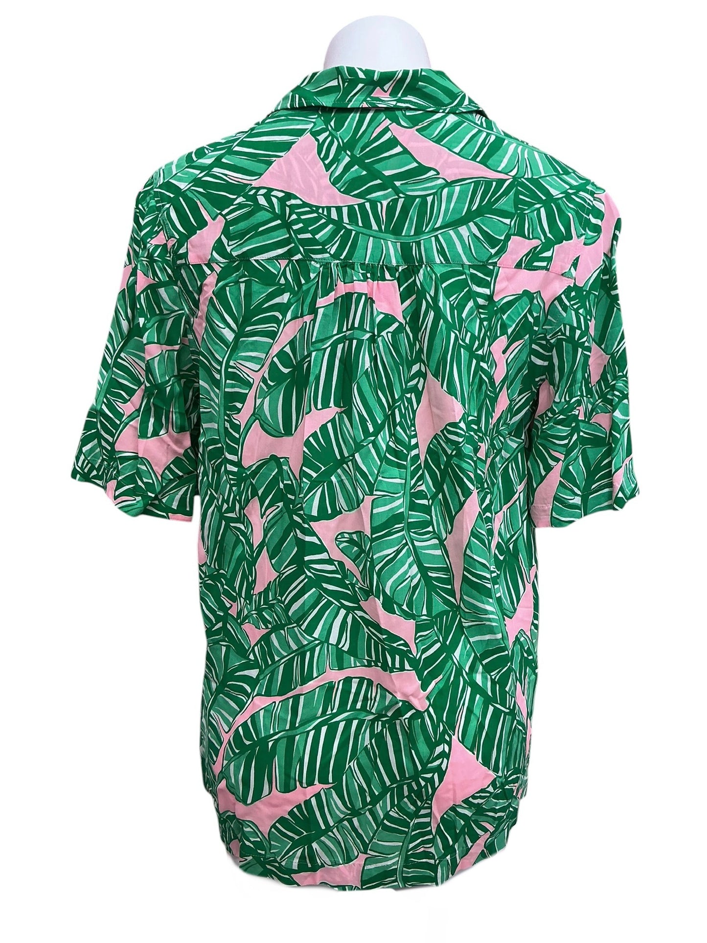 Lilly Pulitzer NWT Franki Shirt Coverup Top Conch Shell Pink Let’s Go Bananas - Size XS