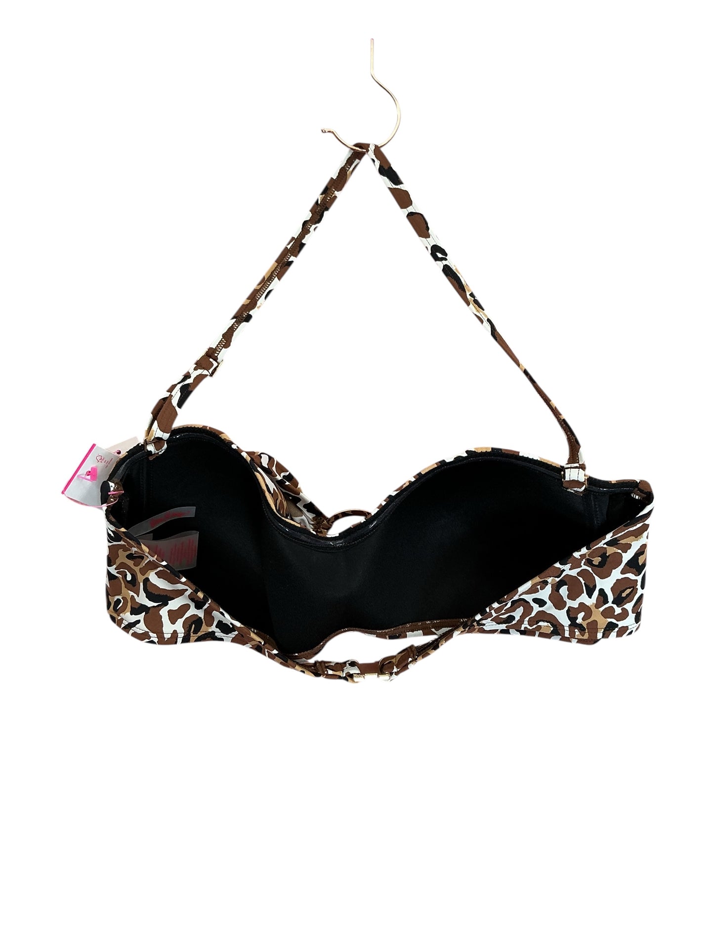 Lilly Pulitzer NWT Spessa Bikini Top Chocolate Onyx My Favorite Spot - Size 12