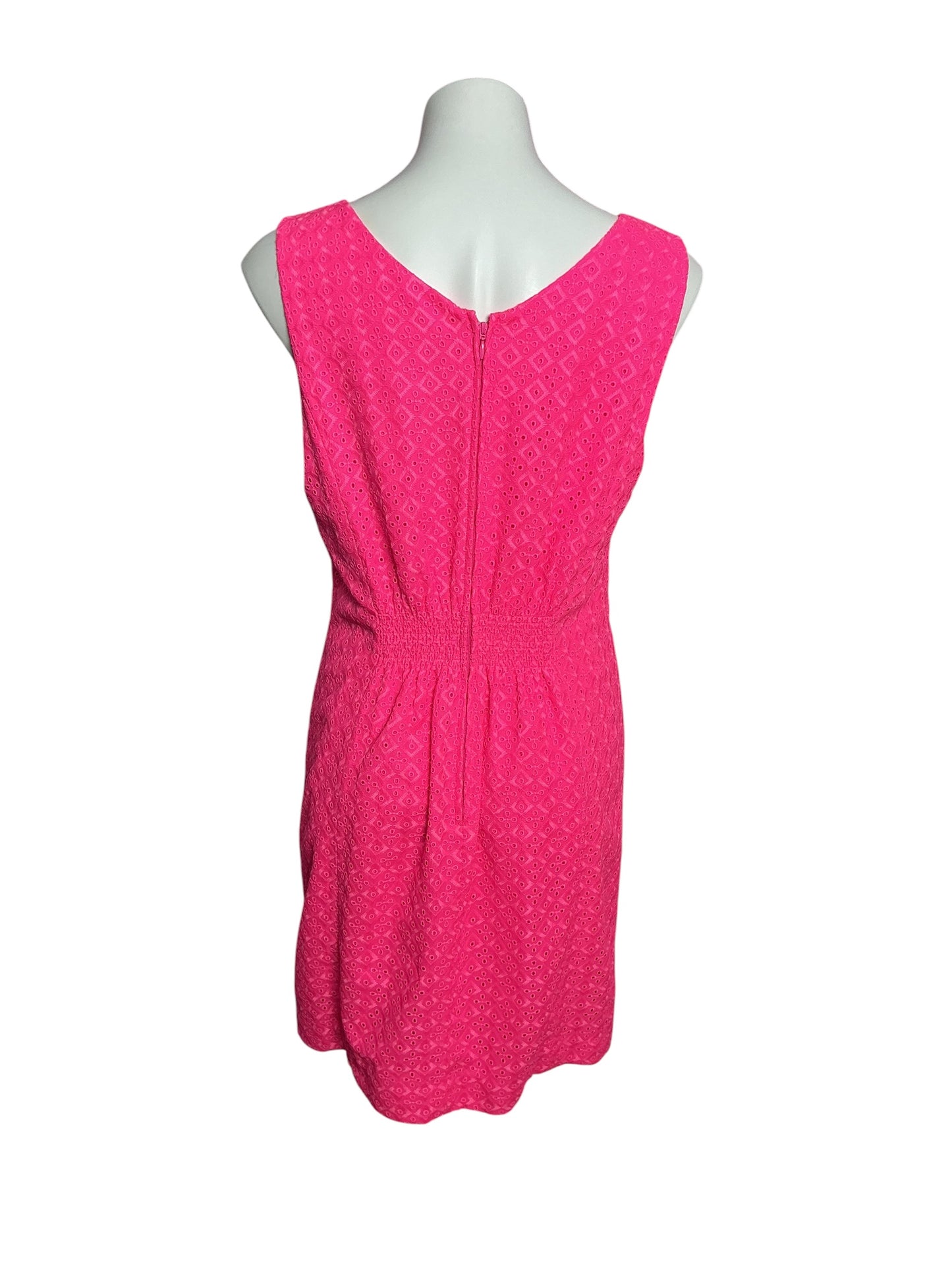 Lilly Pulitzer NWT Clarise Shift Pink Isle Ditsy Diamond Poly Eyelet - Size 12