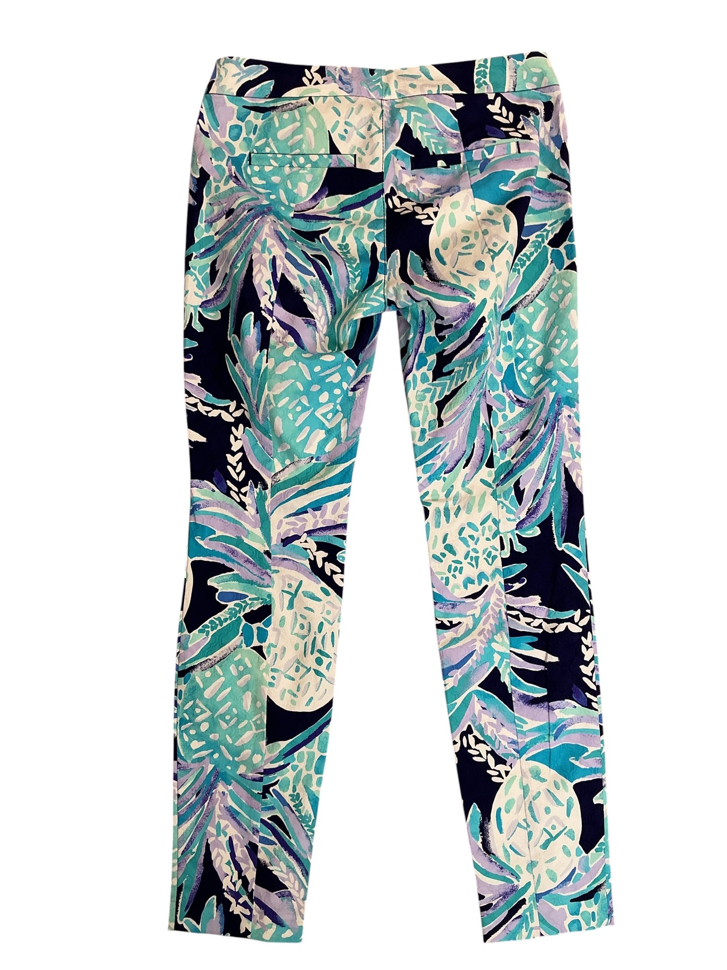 Lilly Pulitzer NWT Kelly Skinny Ankle Pants Bright Navy Alotta Colada - Size 0