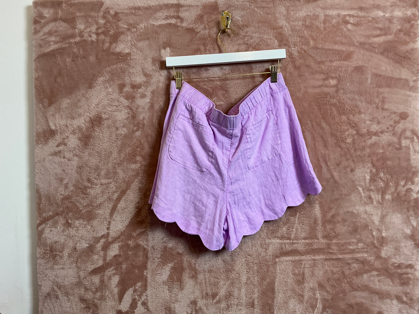 Lilly Pulitzer NWT Brea Linen Short Purple Iris