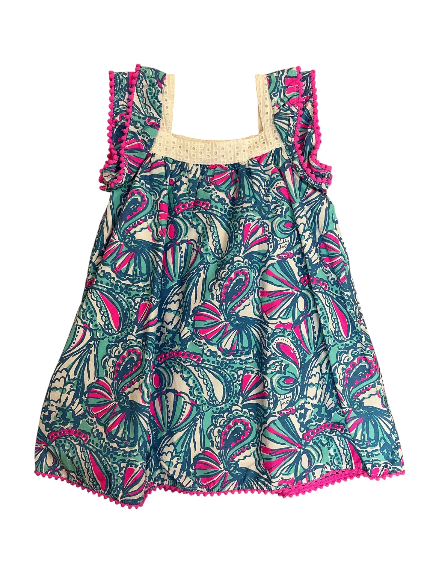 Lilly Pulitzer Target Collection Sleeveless Sundress My Fans - Size 3T