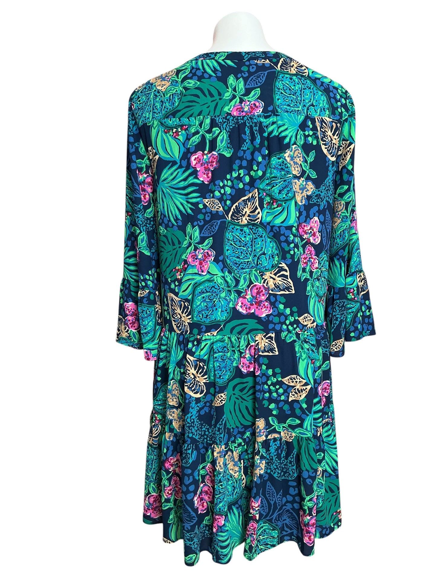 Lilly Pulitzer Gabriel Tunic Dress Low Tide Navy Life Of The Party - Size 14