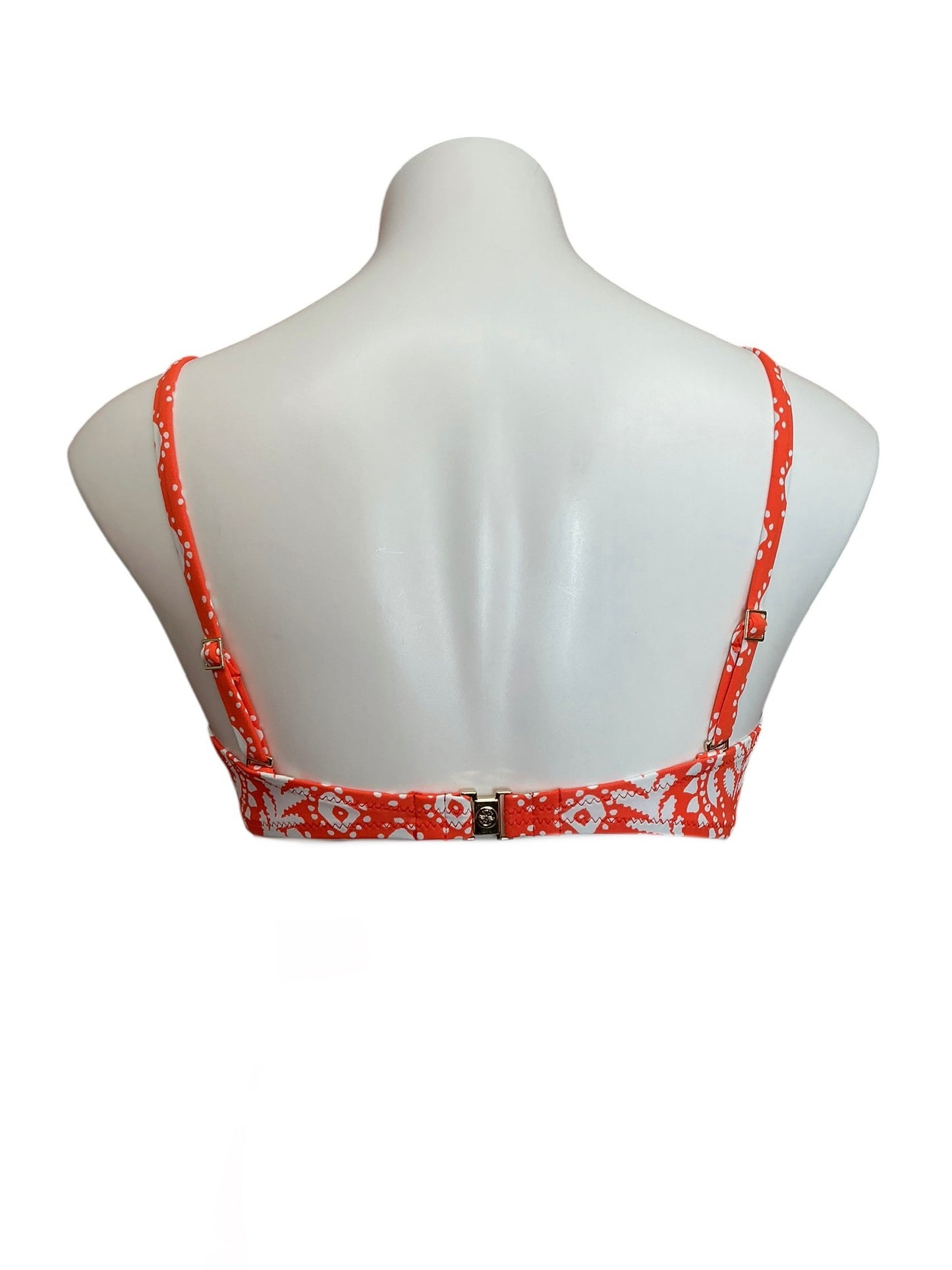Lilly Pulitzer NWT Vizelle Bandeau Top Flamingo Feather Harbour View Engineered Bikini Top - Size 4