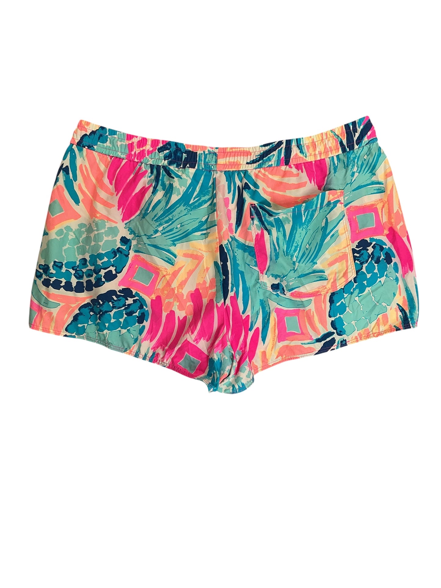 Lilly Pulitzer Ocean Trail Run Around Shorts Goombay Smashed - Size L