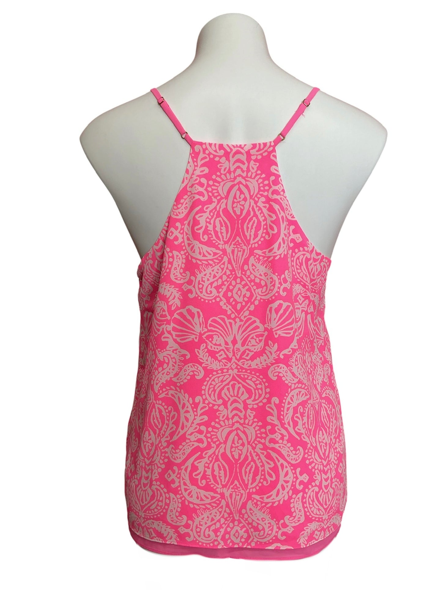 Lilly Pulitzer NWT Reversible Dusk Top Havana Pink Clawdia - Size M