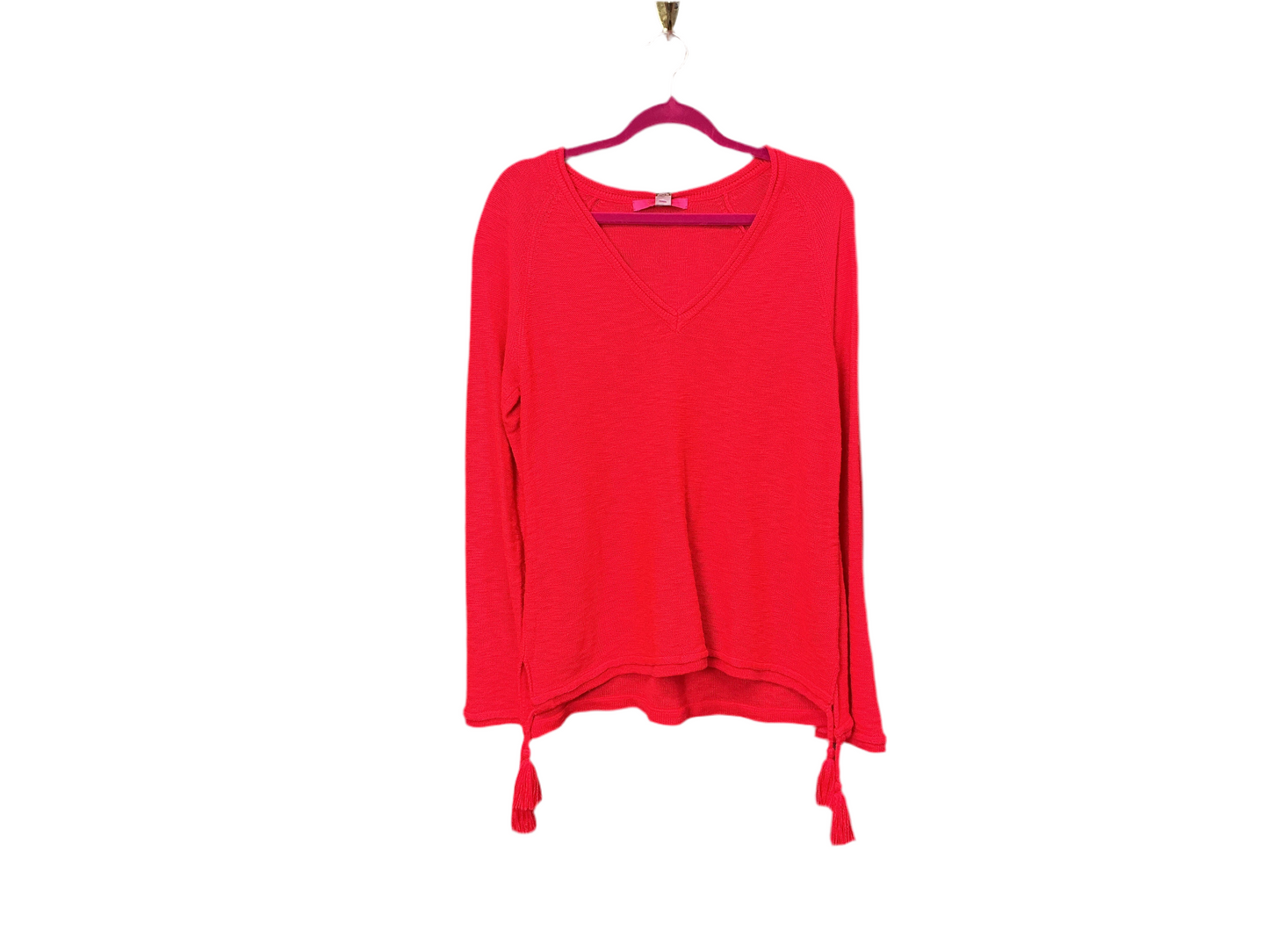 Lilly Pulitzer NWT Jody VNeck Sweater Spicy Coral - Size L