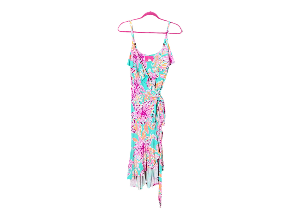 Lilly Pulitzer Fontaine Wrap Dress Size M