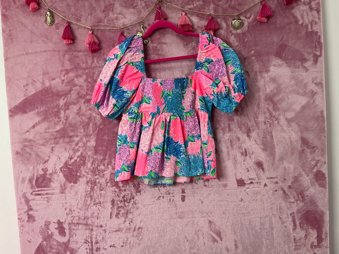 Lilly Pulitzer NWT Kat Top Beach House Blooms- Size 2