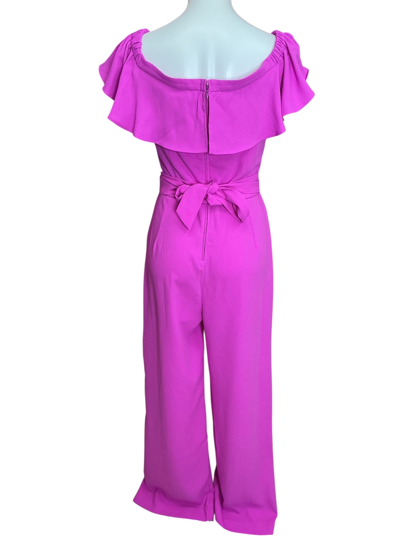 Lilly Pulitzer Jood Off-The-Shoulder Jumpsuit Wild Fuchsia - Size 10