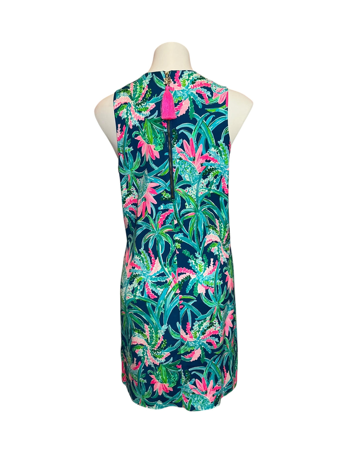 Lilly Pulitzer Kelby Stretch Shift Dress Macaw Blue Sweet Escape - Size 10