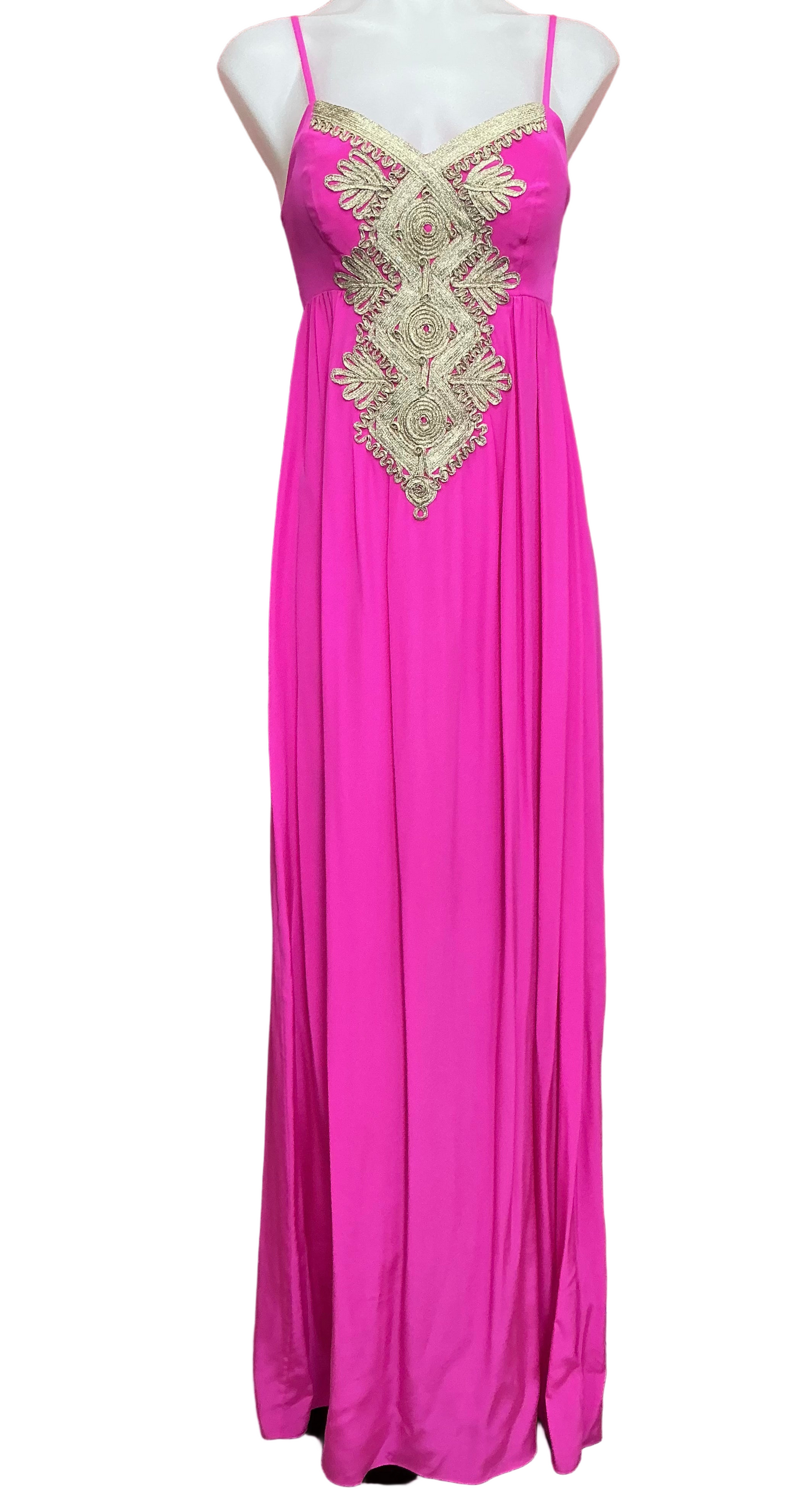 Lilly Pulitzer NWT Kelsea Silk Maxi Dress Berry Fizz - Size 0