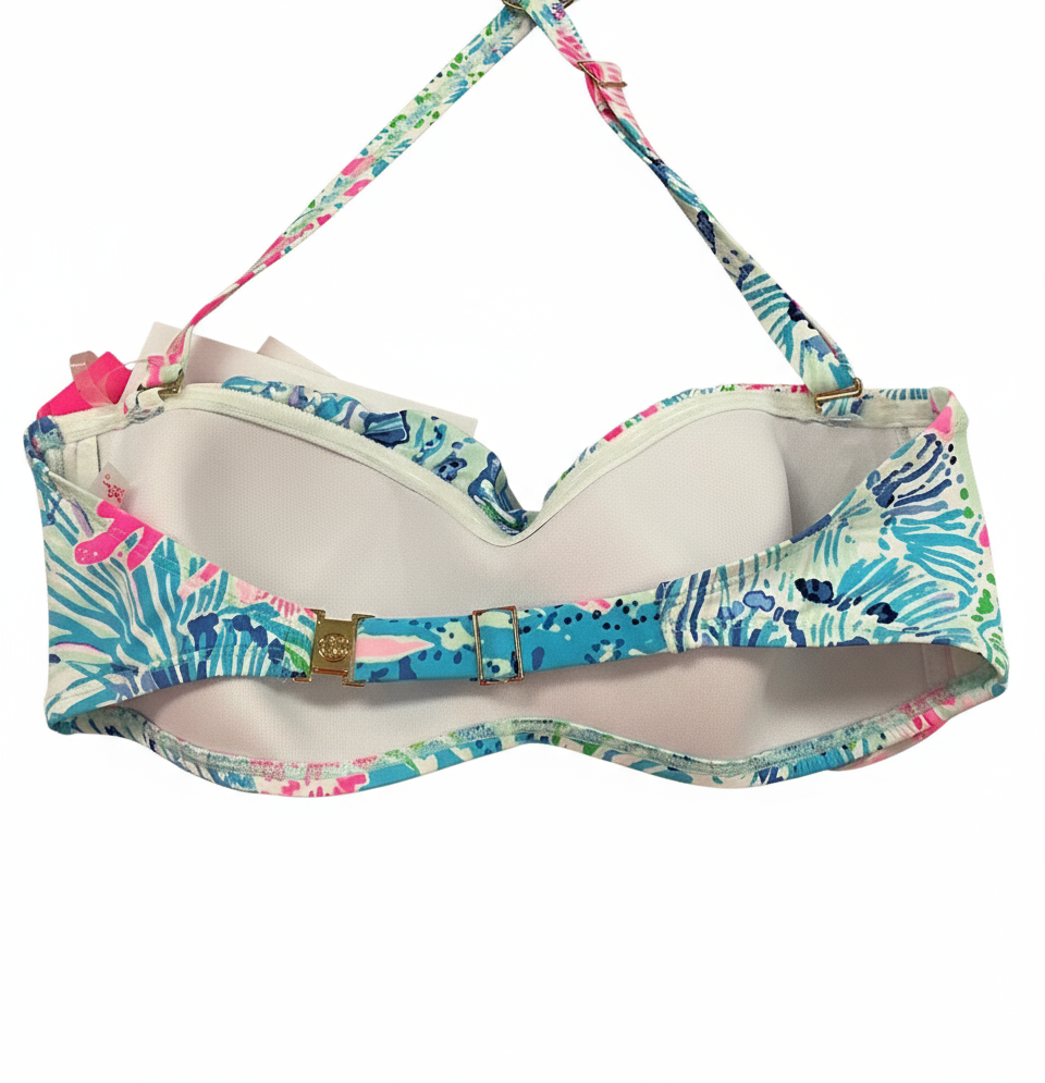 Lilly Pulitzer NWT - Caytwist Bandeau - Multi Sink Or Swim - Size 8
