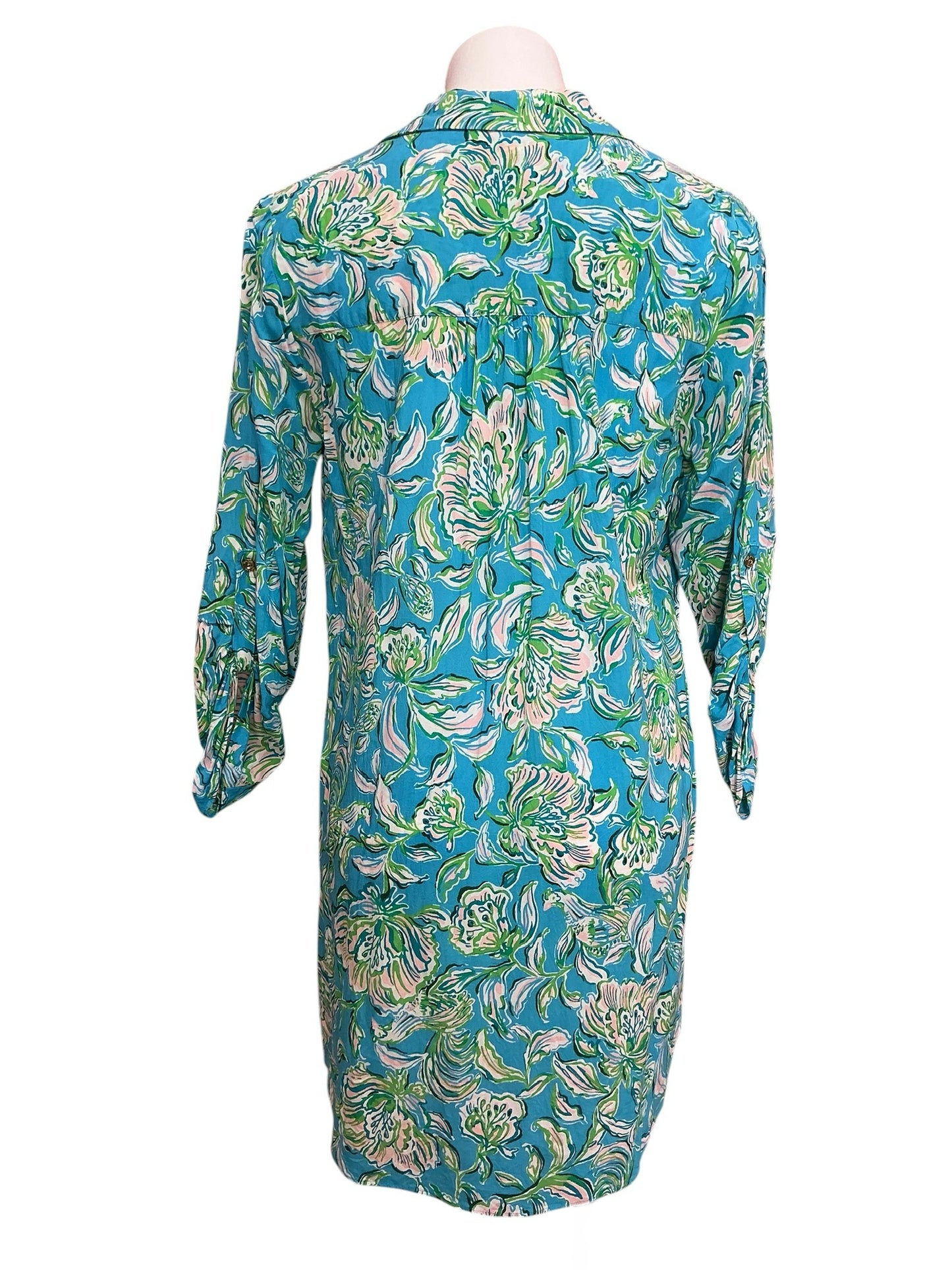 Lilly Pulitzer Natalie Coverup Cumulus Blue Chick Magnet - Size M