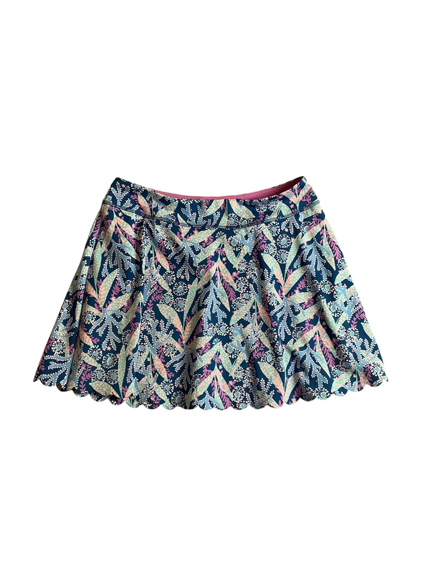 Lilly Pulitzer Luxletic Aila Skort Barton Blue Star Gazing - Size L