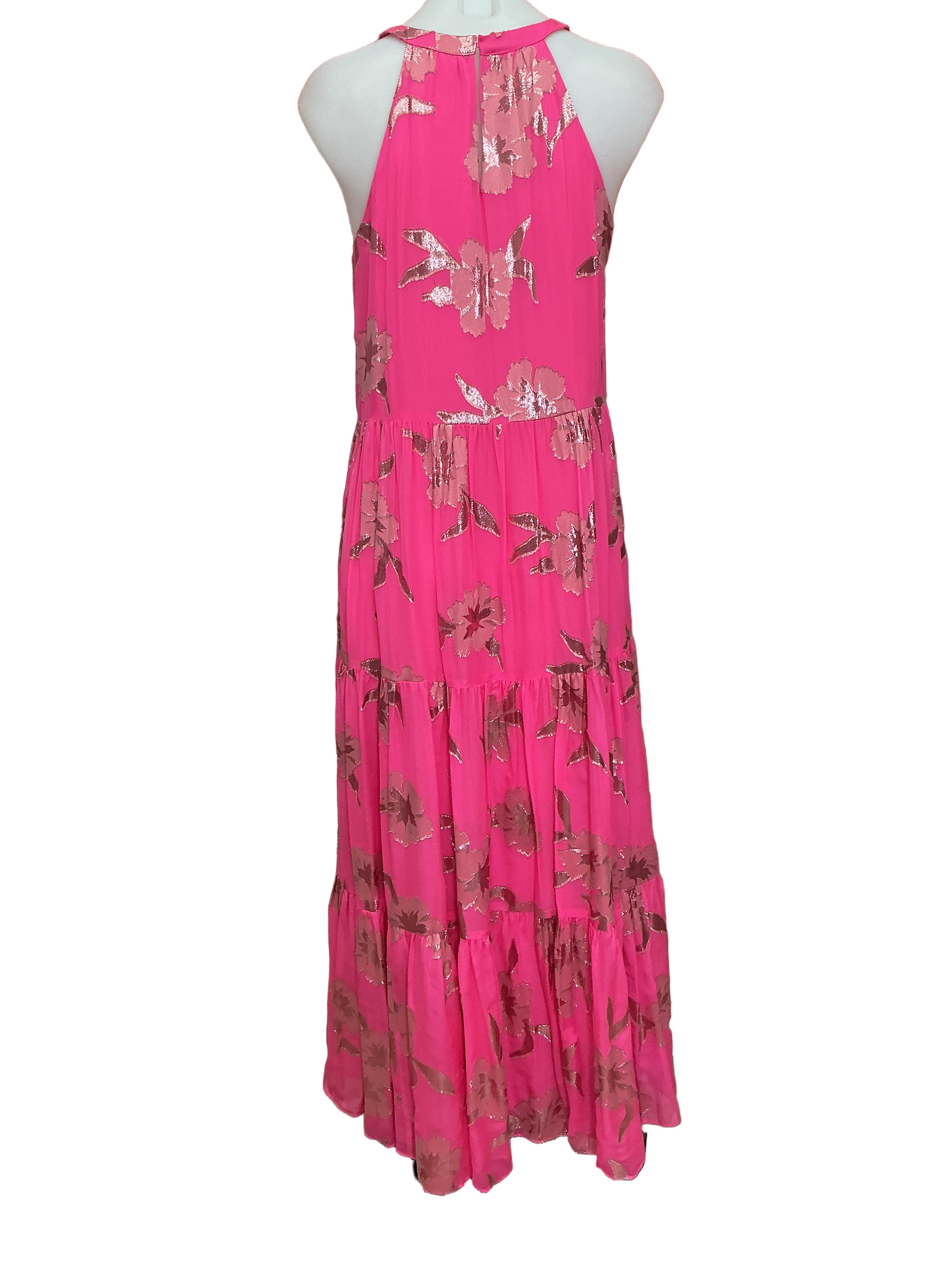 Lilly Pulitzer NWT Beccalyn Silk Blend Ha Roxie Pink Anniversary Slik Clip - Size XS