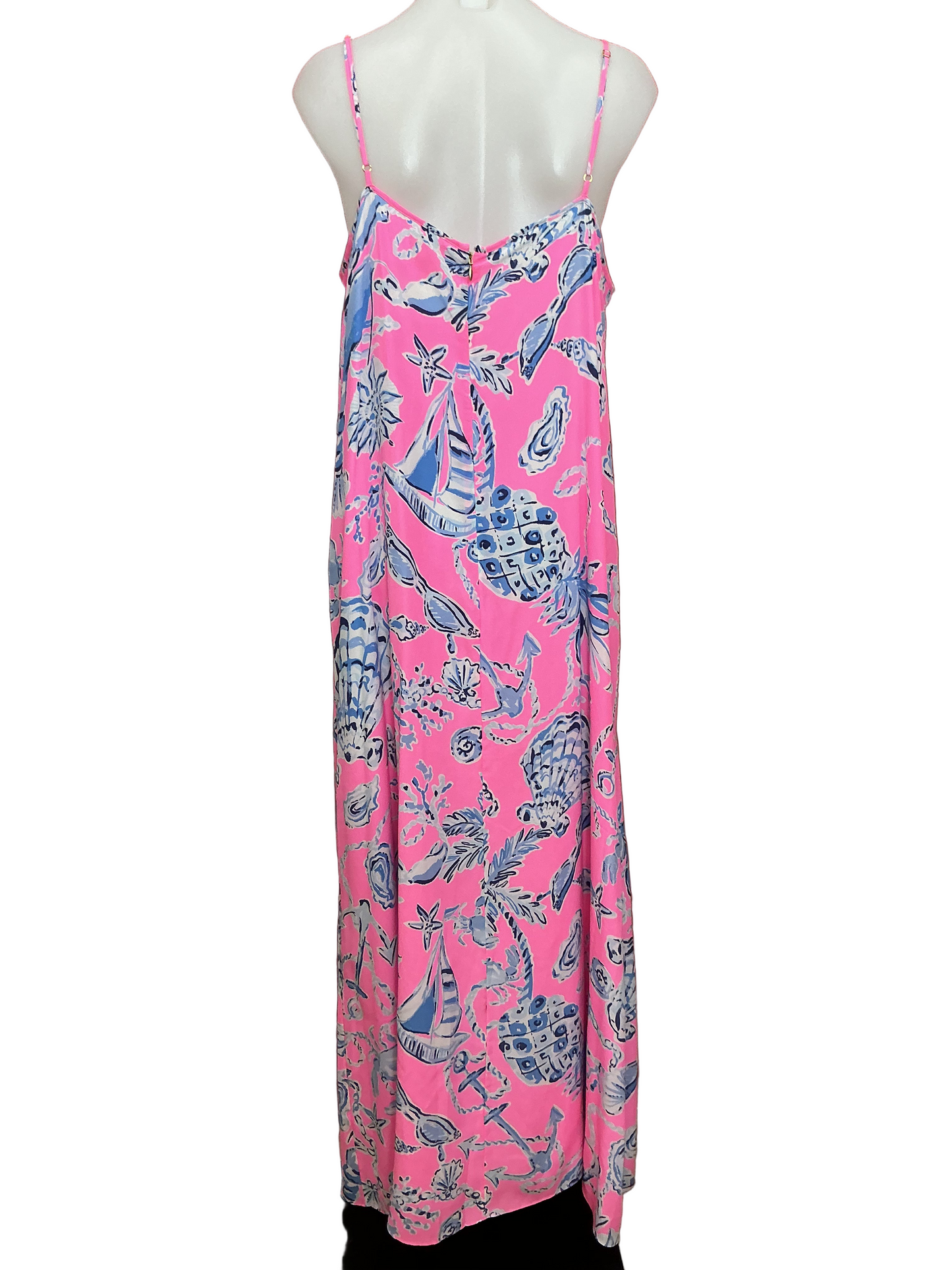 Lilly Pulitzer Verica Silk Maxi Dress Rousseau Pink - Size 16