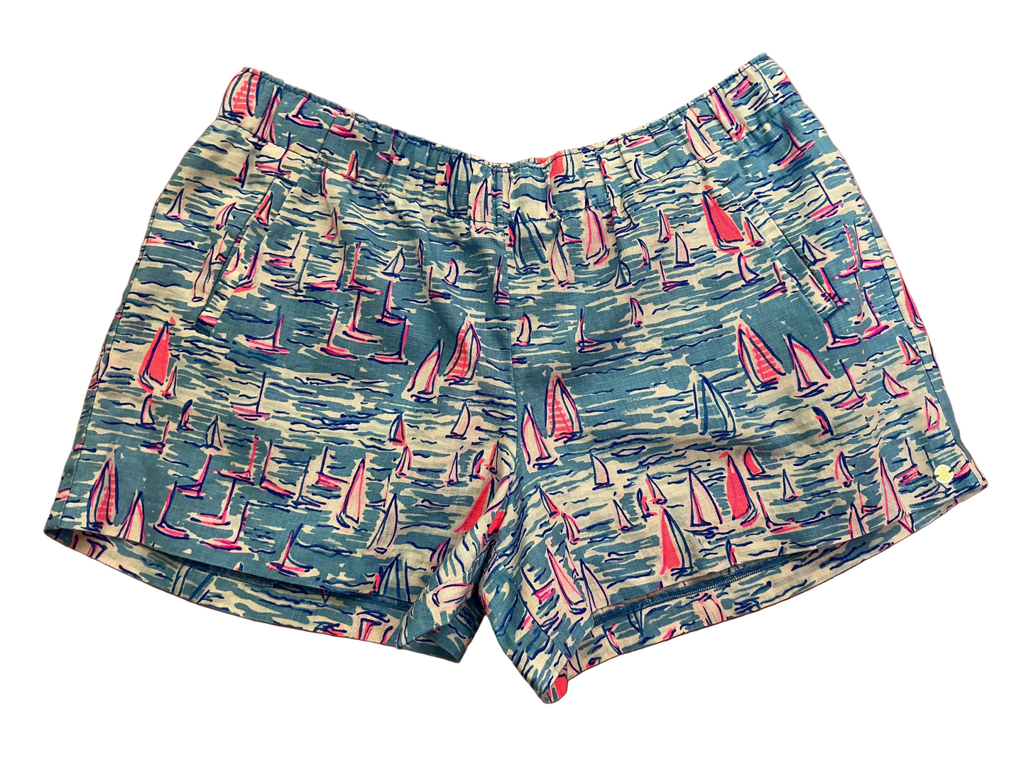 Lilly Pulitzer NWT Lilo Short Zanzibar Blue Boatylicious - Size XL